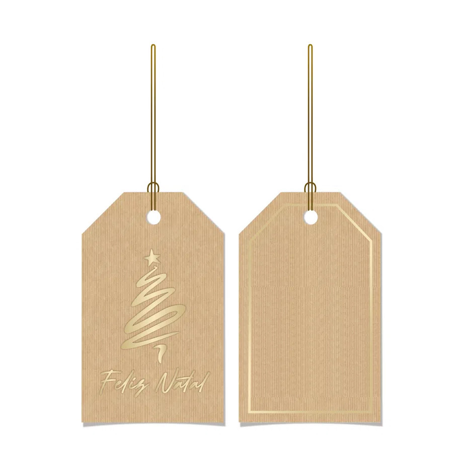 Tag Decorativa Para Presentes - Louvre - Cromus Natal - 12 unidades - Rizzo em Oferta na Shopee