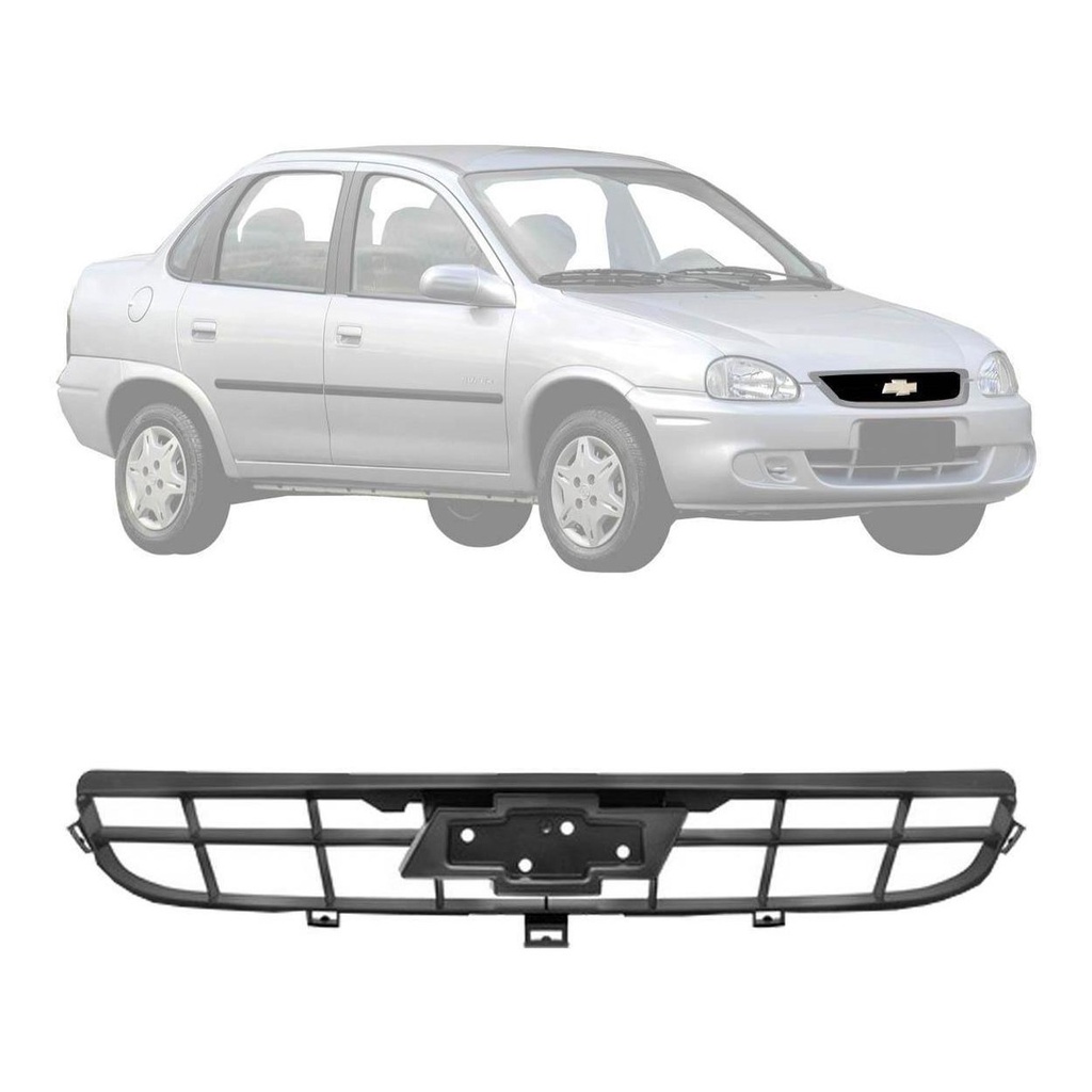 Grade Dianteira Gm Classic Sedan 2008 2009 2011 2012 Preto