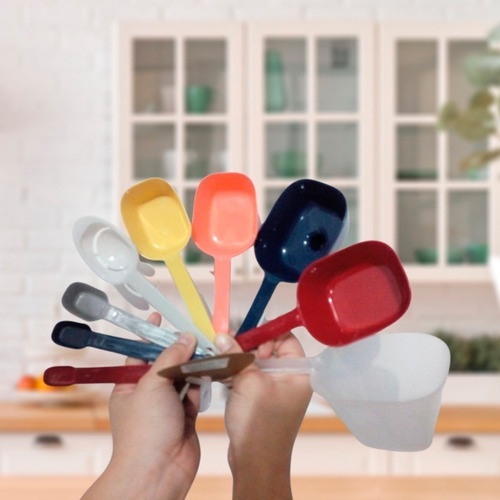 Jogo de Medidores de Colheres e Xicaras de Cozinha em Oferta na Shopee