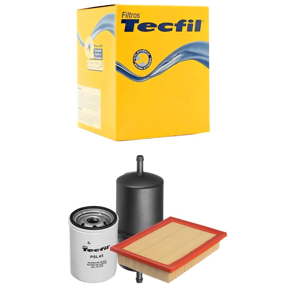 Kit Troca De Filtros Fiat Uno 1.5 8v Álcool Gasolina Tecfil em Oferta na Shopee