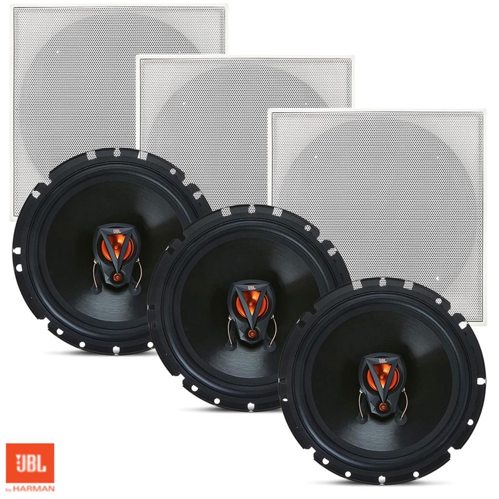 Kit 3 Caixa De Som Jbl Flex3 Arandela Quadrada Embutir 50rms em Oferta na Shopee