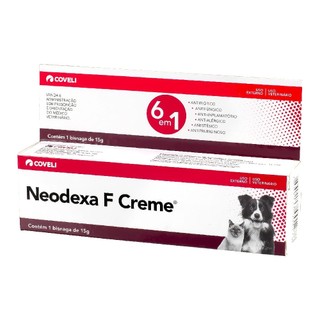 Creme Neodexa Para Cachorros Gatos com Ferimentos e Alergia Tratamento Afecções Dermatológicas 15g em Oferta na Shopee