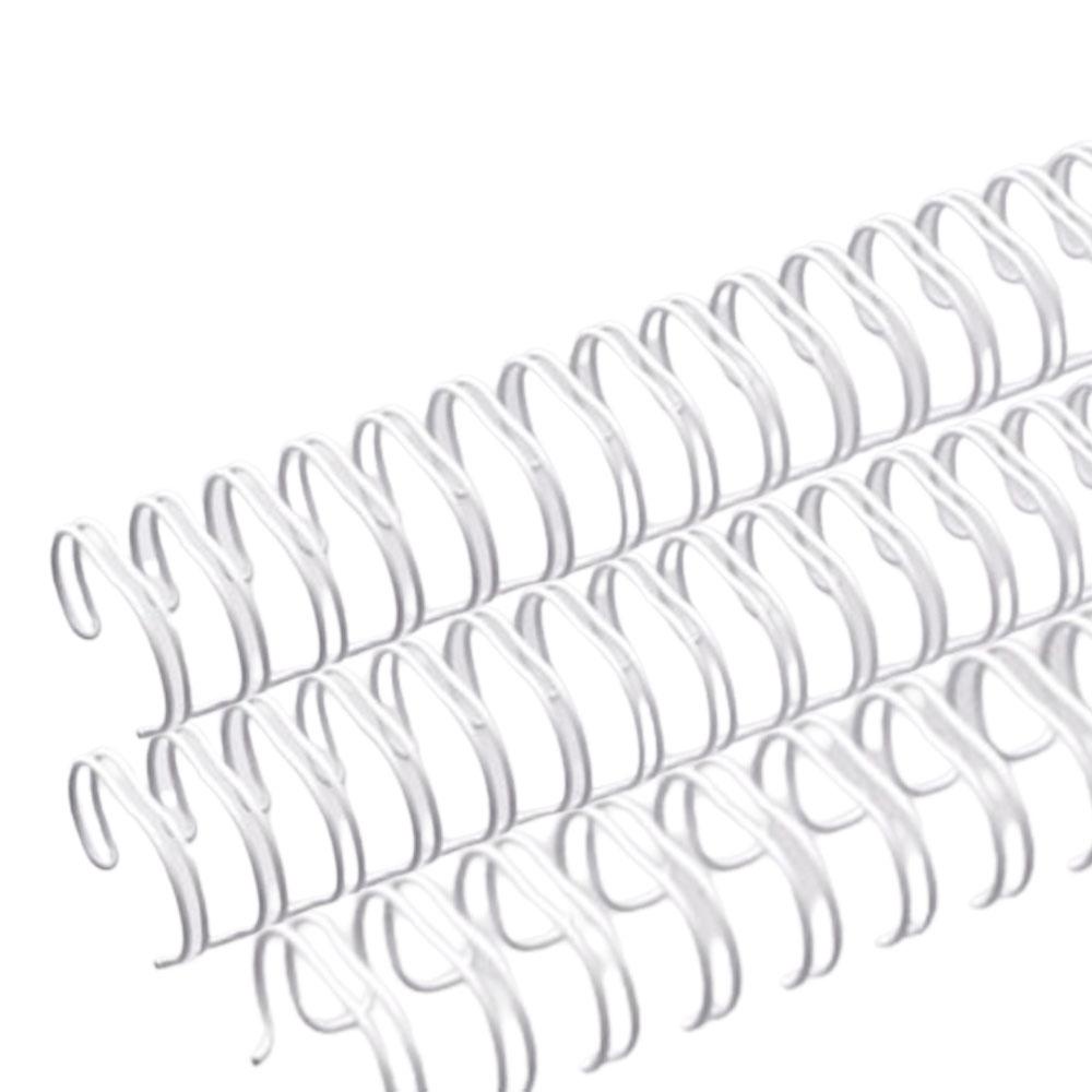 Wire-o para Encadernação A5 3/4 2x1 para 140fls Branco 04un em Oferta na Shopee