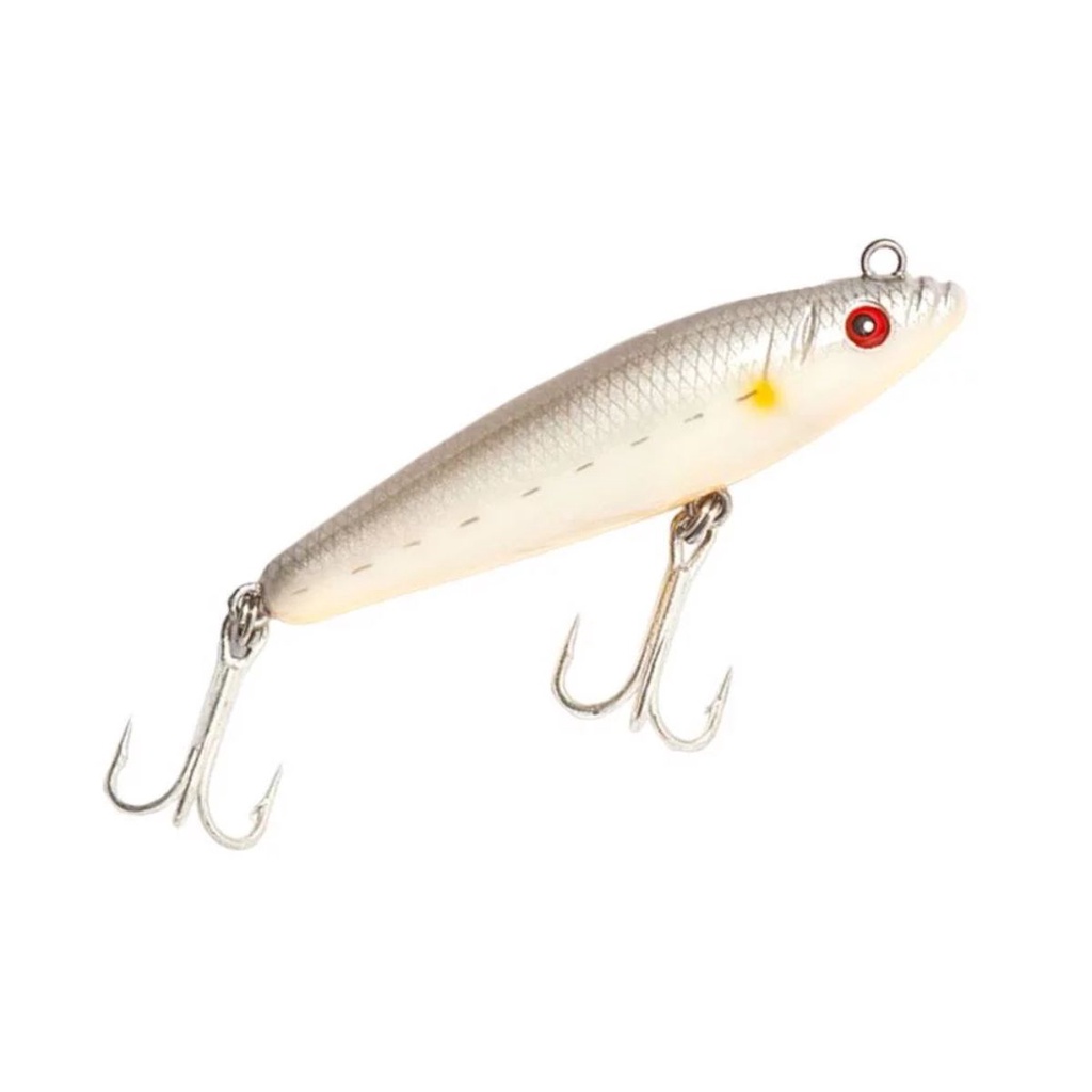 Isca Artificial Para Pesca Pescaria Meia-Água Nelson Nakamura Fatal 80 8cm 10g Cor Opaca Cinza 111