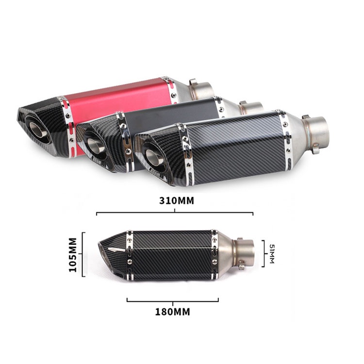 Ponta De Escape De Motocicleta Deslizante De Aço Inoxidável Ekzos Com DB Killer