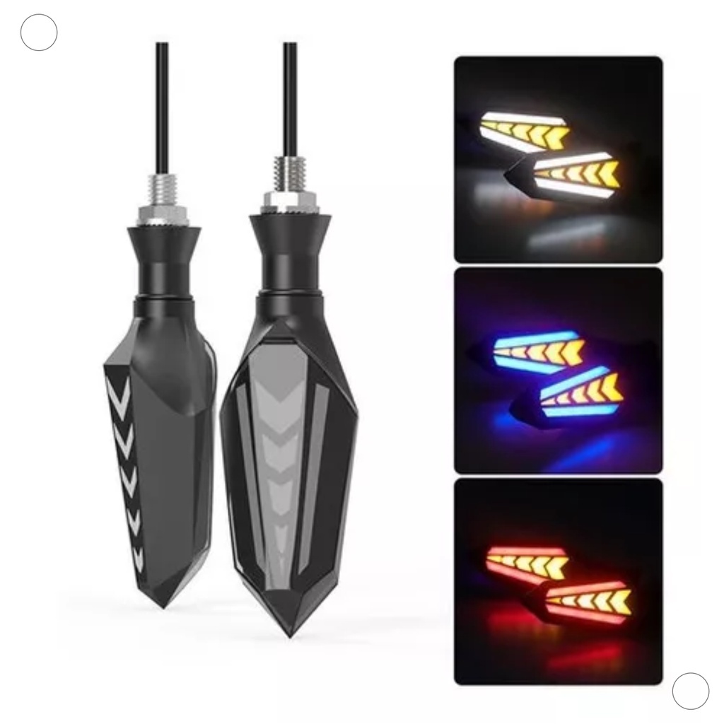 kit 2 seta pisca Colorida Para Seta De Direção Pisca De Motocicleta-0307 em Oferta na Shopee