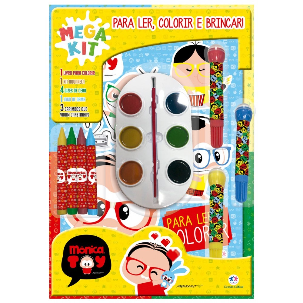 Livro Turma da Mônica - Ler, colorir e brincar
