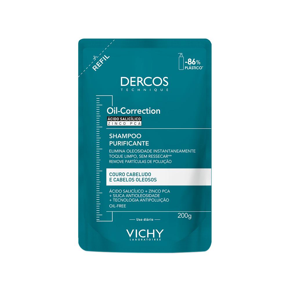 Vichy Dercos Oil-Correction Refil Shampoo 200g - Beauty
