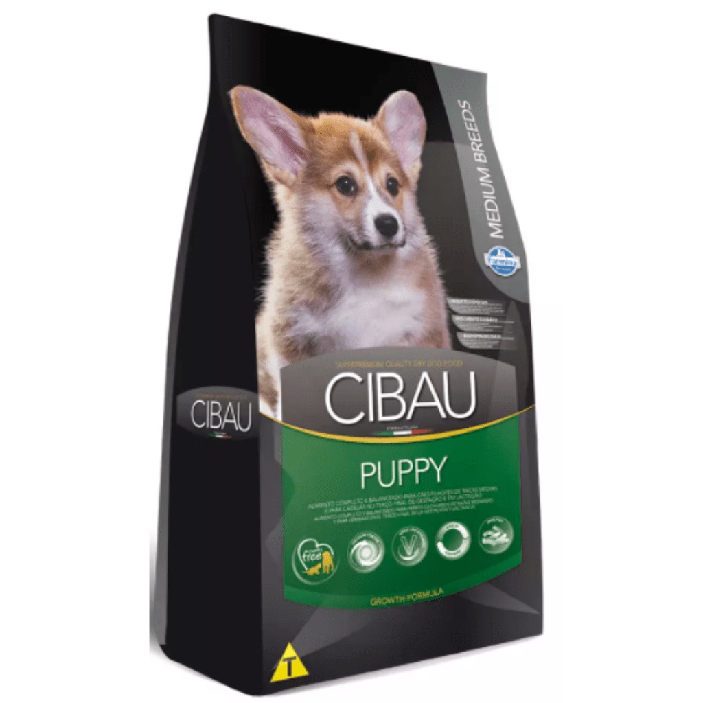 Ração Cibau Medium Breeds para Cães Filhotes de Raças Médias - 15KG