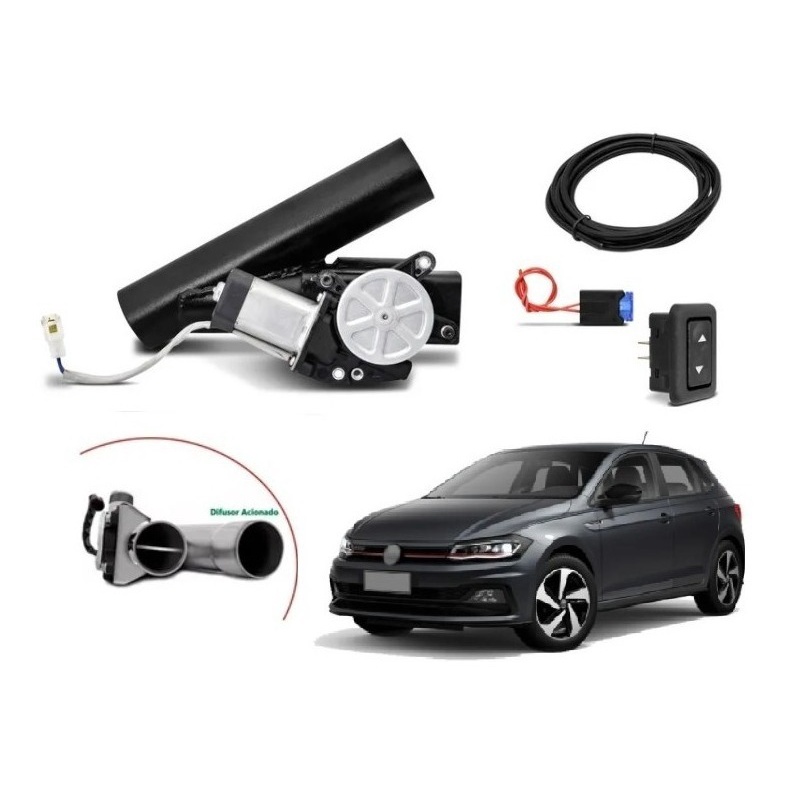 Difusor Botão Escape Eletrônico Ronco Esportivo Vw Polo