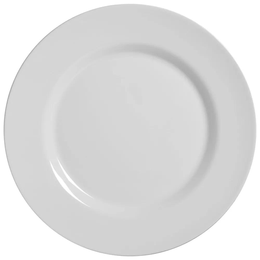 Conjunto com 6 Pratos Raso Branco Liso Ø 29cm