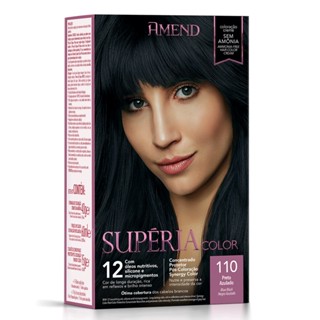 Coloração Sem Amônia 110 Preto Azulado Amend Supéria Color