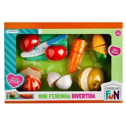 Creative Fun Mini Feirinha Divertida 6 Legumes Com Velcro Multikids - BR1108
