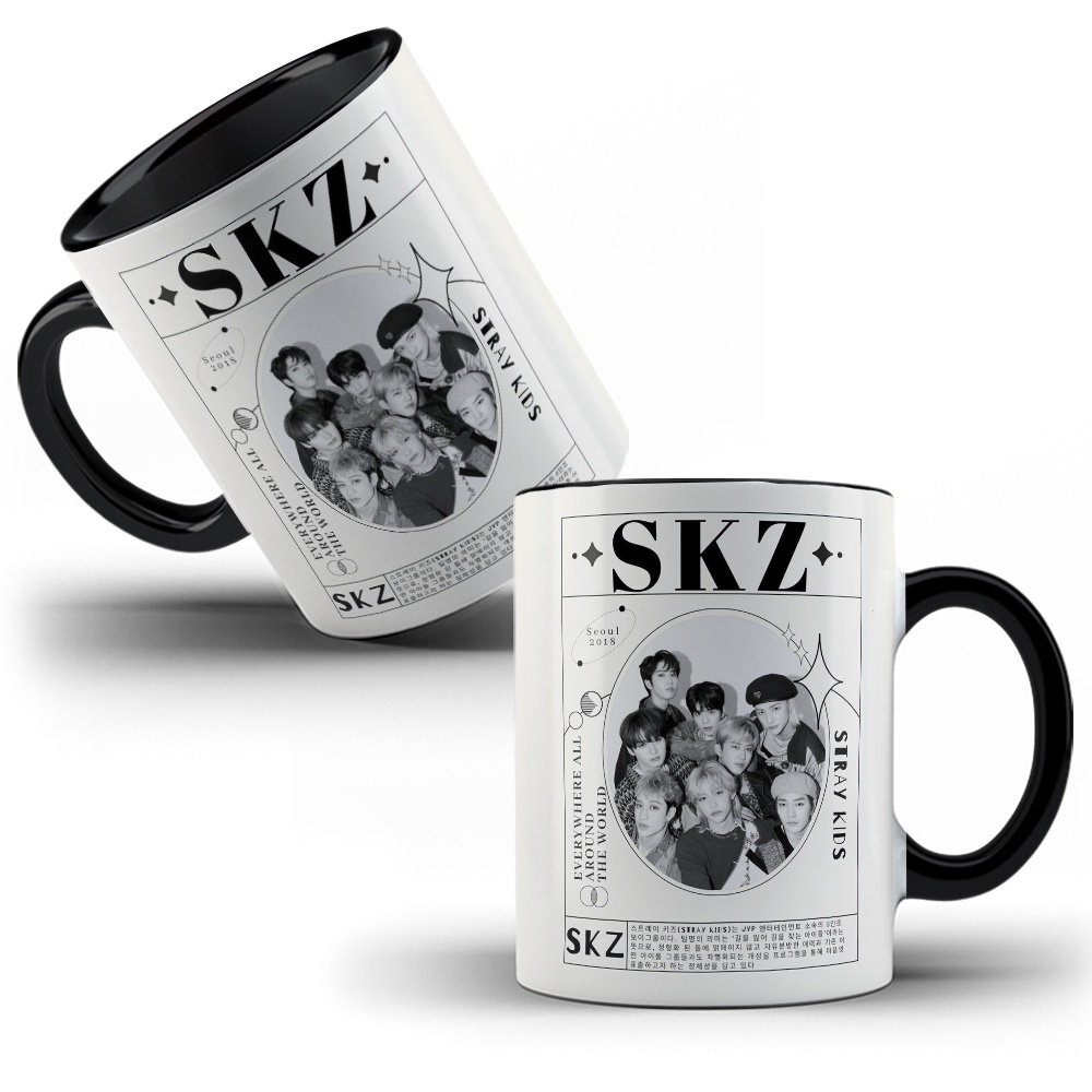 Caneca Porcelana Personalizada Stray Kids KPOP em Oferta na Shopee