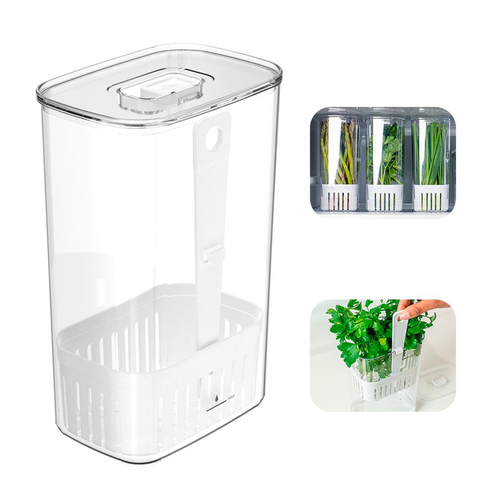 Organizador de Temperos Clear Fresh 2,3L Cozinha Geladeira