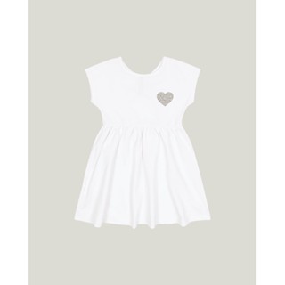Vestido Coração Piquê Stretch Menina Malwee Kids