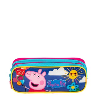 Estojo 2 Compartimentos Peppa - Colorido em Oferta na Shopee