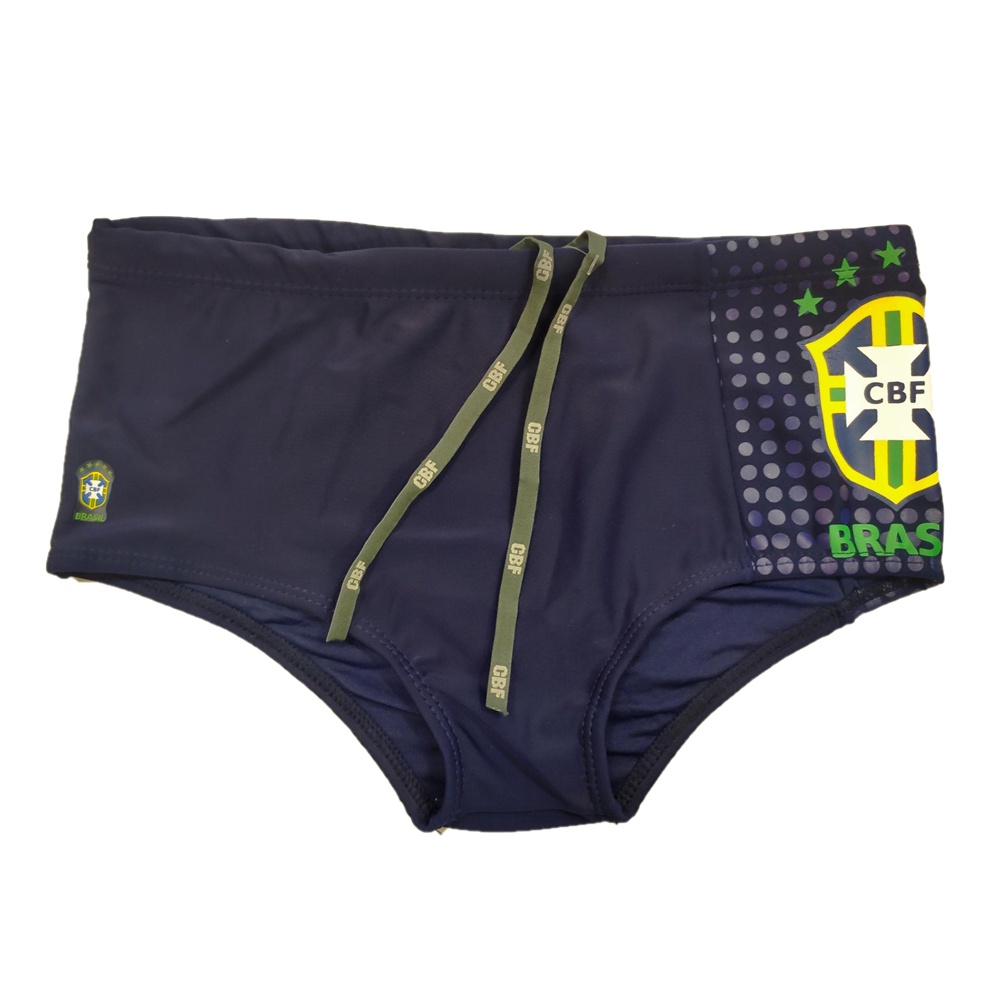 Sunga Masculina Slip Adulto CBF Mash Forrada em Oferta na Shopee