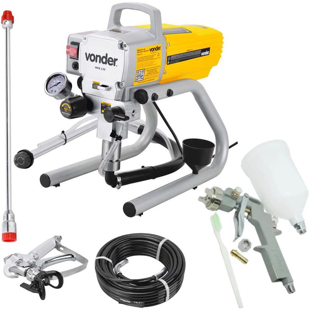 Máquina de Pintura Airless MPA 120 220V VONDER com Kit Pistola EVALD - Home & Living
