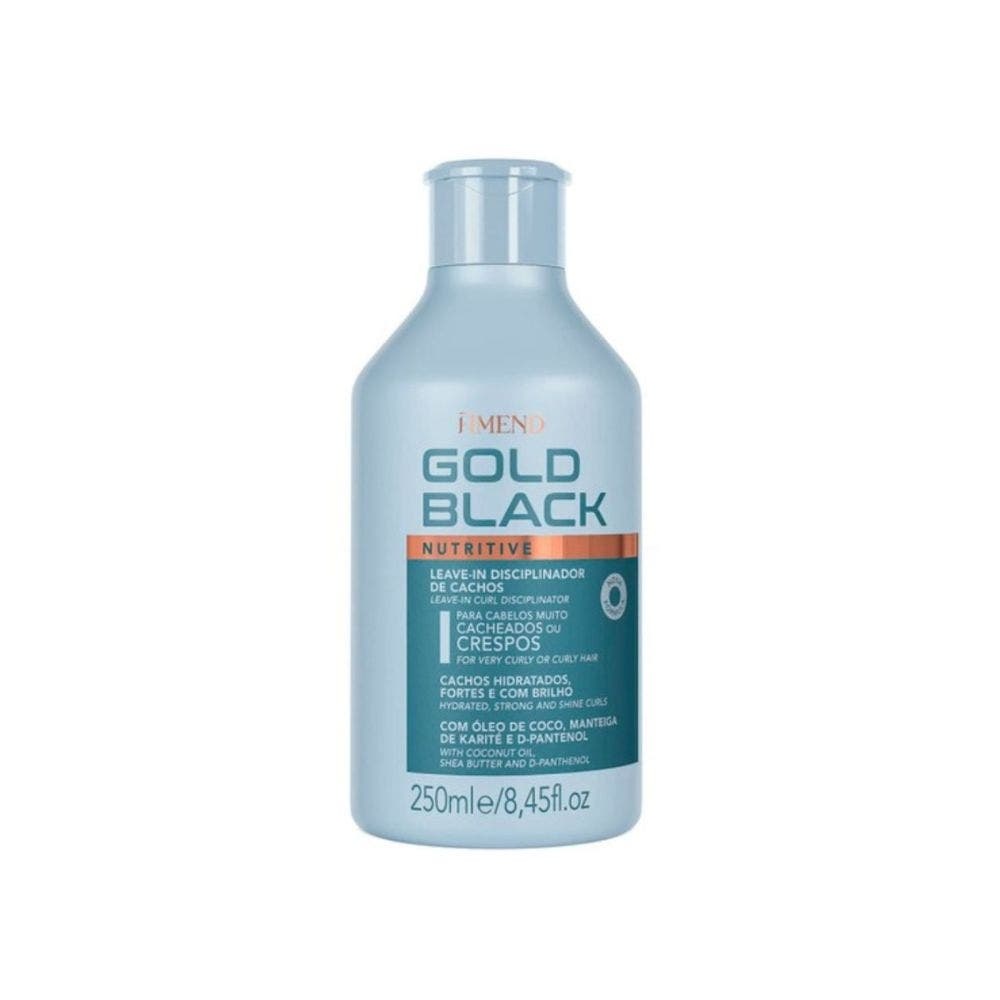 Modelador De Cachos Amend Gold Black 250Ml