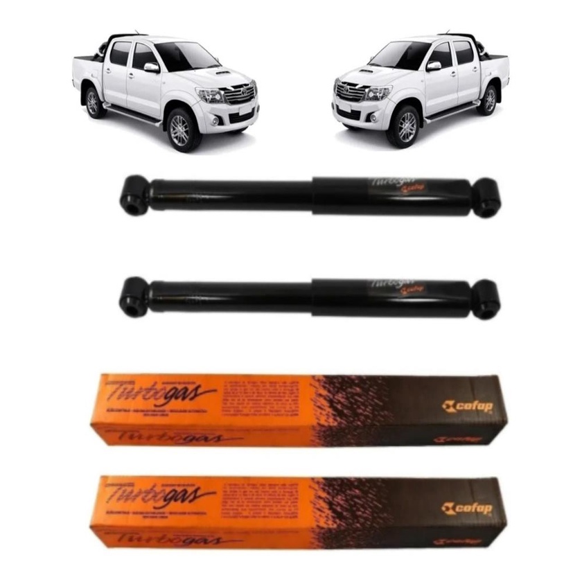 Par Amortecedor Traseiro Toyota Hilux Pick Up 4x2 4x4 2005 2006 2007 2008 2009 2010 2011 2012 2013 2014 2015 Original Cofap