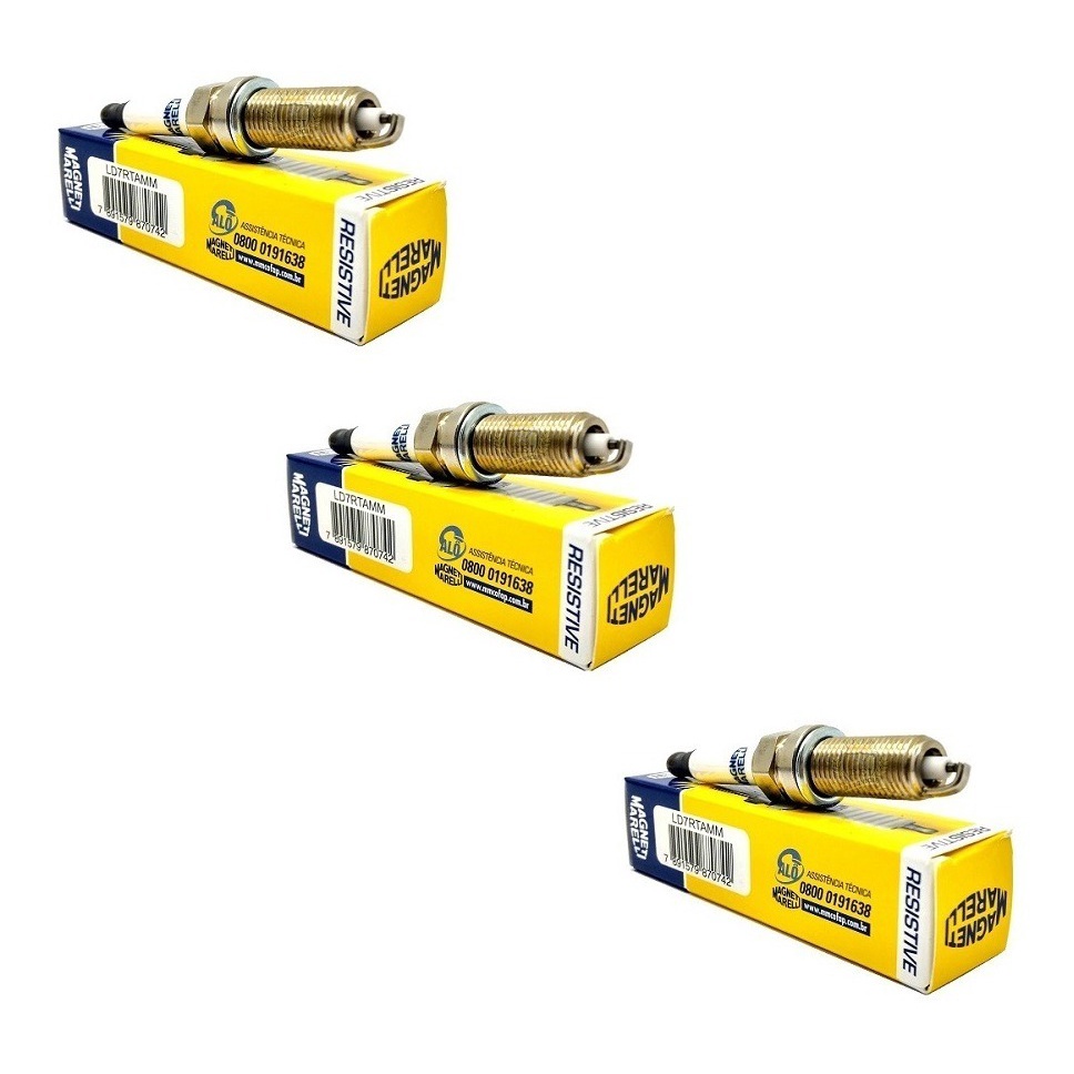 Jogo 3 Velas Renault Kwid Logan Sandero 1.0 12v 3 Cilindros em Oferta na Shopee