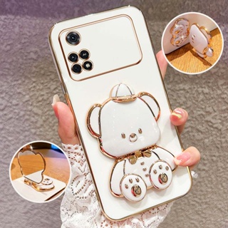 Capa De Proteção Para O Telefone À Prova De Choque Xiaomi Poco M4 Pro 4G X4 5G M3 C40 Cute 3D Hatted Baby Bear Stand em Oferta na Shopee