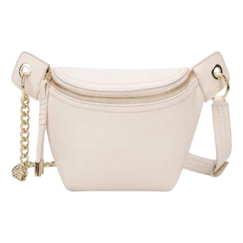 Pochete Feminina Transversal Couro Pu Corrente Media Espacosa Bag Estilo Crosbody em Oferta na Shopee