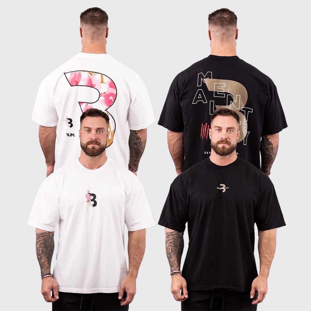 Camiseta Academia Larga Musculação Bodybuilder Oversized Treino Premium Bum Mentality Neves Outlet