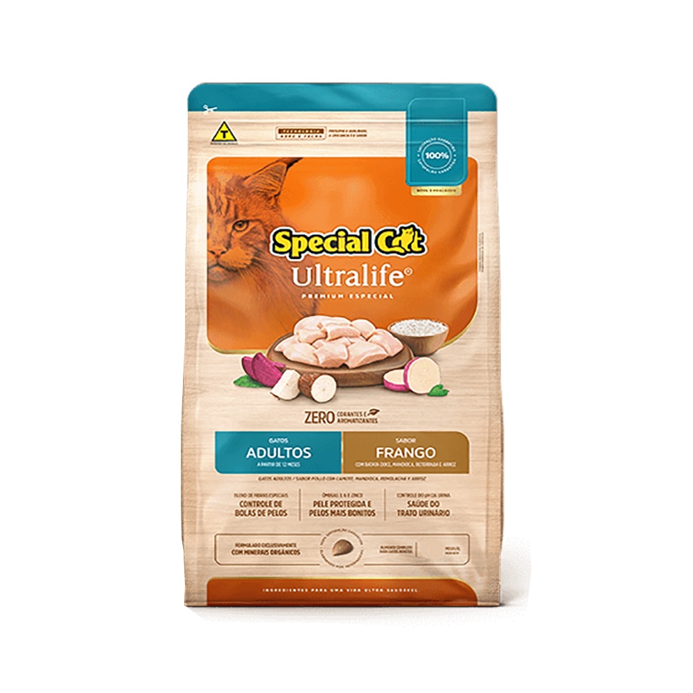 Ração Special Cat Ultralife Adultos Frango 20kg em Oferta na Shopee