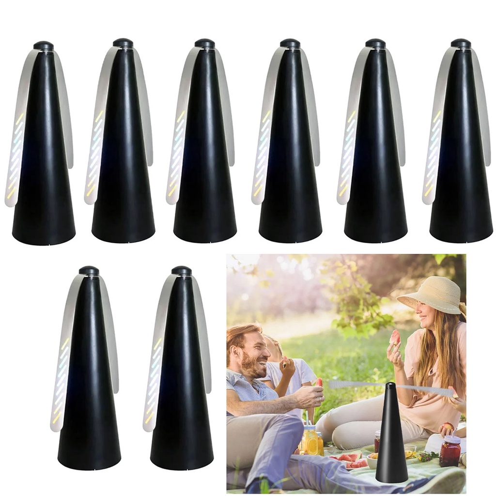 Ventilador Repelente Afasta Inseto Kit 8 Uni Anti Mosquito Mosca Pernilongo Portatil Acampamento Piquenique