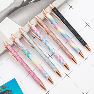 1pcs Caneta Metálica Tipo De Metal Push Gold Chalk Cute Cartoon Multicolor Material Escolar De Escritório em Oferta na Shopee