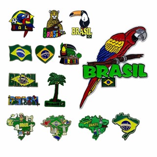 Imã Turismo/Turístico do Brasil  Para Geladeira - Lembrancinha Biodiversidade do Brasil