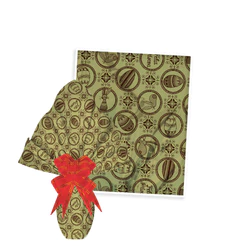 25 Sacos Express P/OVO DE PÁSCOA DELUXE OURO RICO Ovo Páscoa 100g a 150g - 24X24 cm Luckyfest