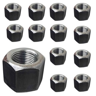 Porca Sextavada Dupla Alta M12 x 1,5 CH 19 Rosca Fina 10 Pçs em Oferta na Shopee