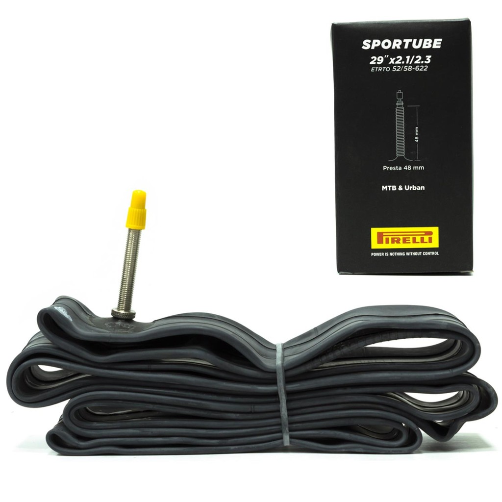 Câmara 29X2.1~2.3 PIRELLI SPORTUBE PREST 48MM em Oferta na Shopee