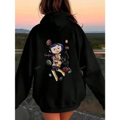 Moletom Blusa Frio Canguru com Capuz Unissex, Estampa Gráfica Y2K Algodão Top Lançamento Envio Imediato