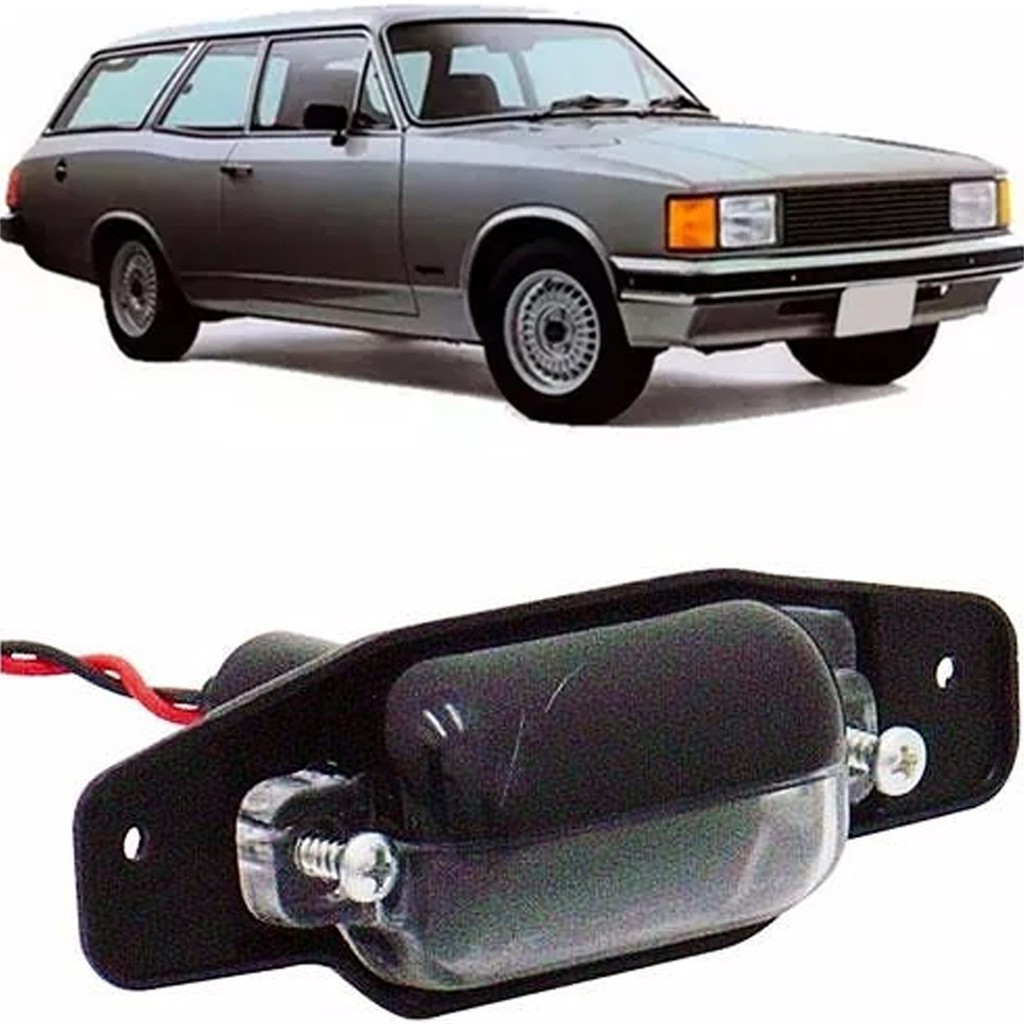 LANTERNA DE PLACA CARAVAN 80 A 89 OPALA 87 A 89 CHEVETTE 80 A 82 MARAJÓ 80 A 82