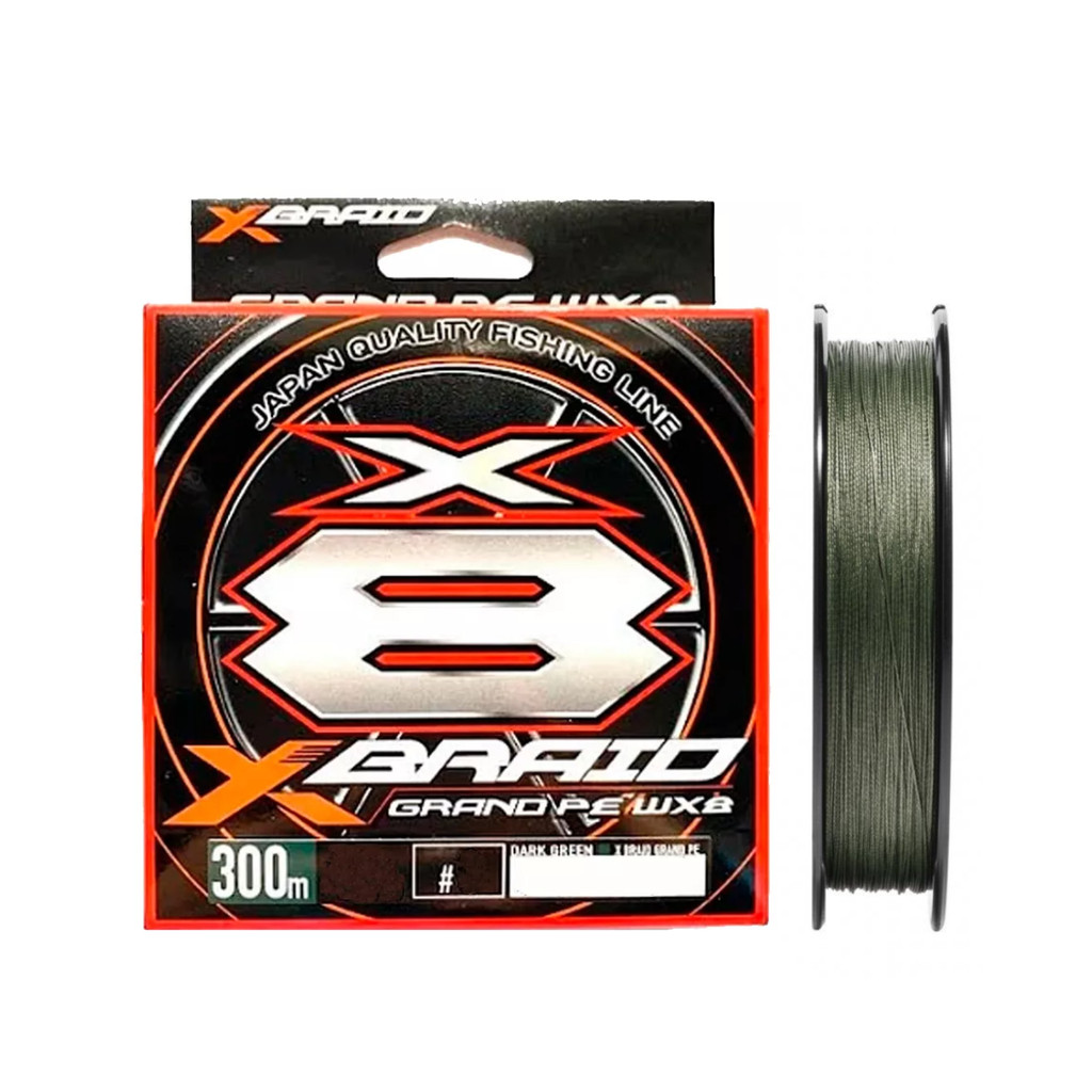 Linha Multifilamento YGK X8 X-Braid Grand PE WX8 8 fios 300m