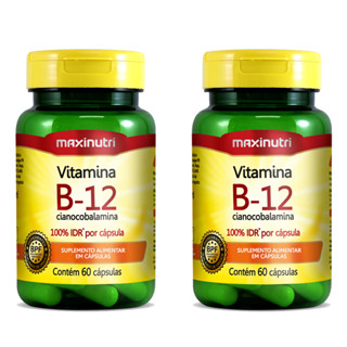 Kit 2 Vitamina B12 414% IDR 60 Cápsulas - MaxiNutri em Oferta na Shopee