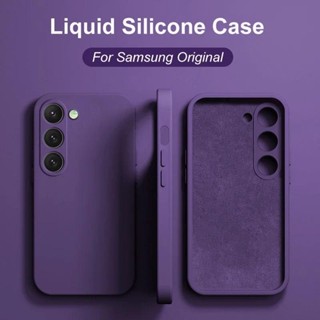 S25 S24Plus Caso De Telefone Silicone Líquido Samsung Galaxy S25 S23 S22 Ultra S24 FE S25 + Plus S23FE Capa Macia em Oferta na Shopee