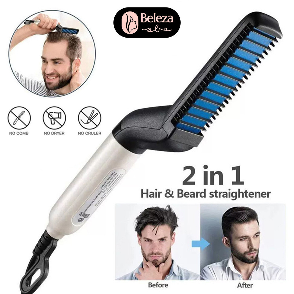 Chapinha prancha Modelador E Alisador De Cabelo E Barba Masculino em Oferta na Shopee