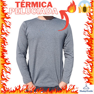 Blusa de Frio Segunda Pele Térmica Manga longa Masculina em Oferta na Shopee