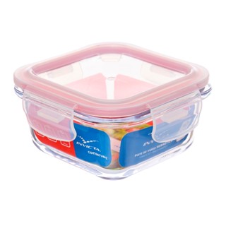 Pote de Vidro Hermético 320ml Quadrado Invicta