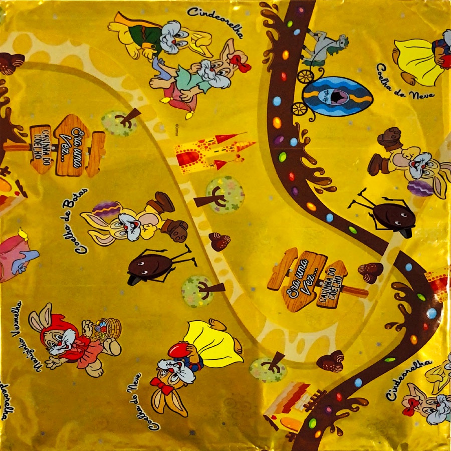 Folha para Ovos de Páscoa Metalizado Contos de Fada Amarelo 69x89 - 5 unidades - Cromus - Rizzo Distribuidora em Oferta na Shopee