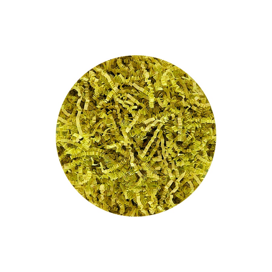 Palha Decorativa de Papel Amarelo - 100g - 1 unidade - Rizzo