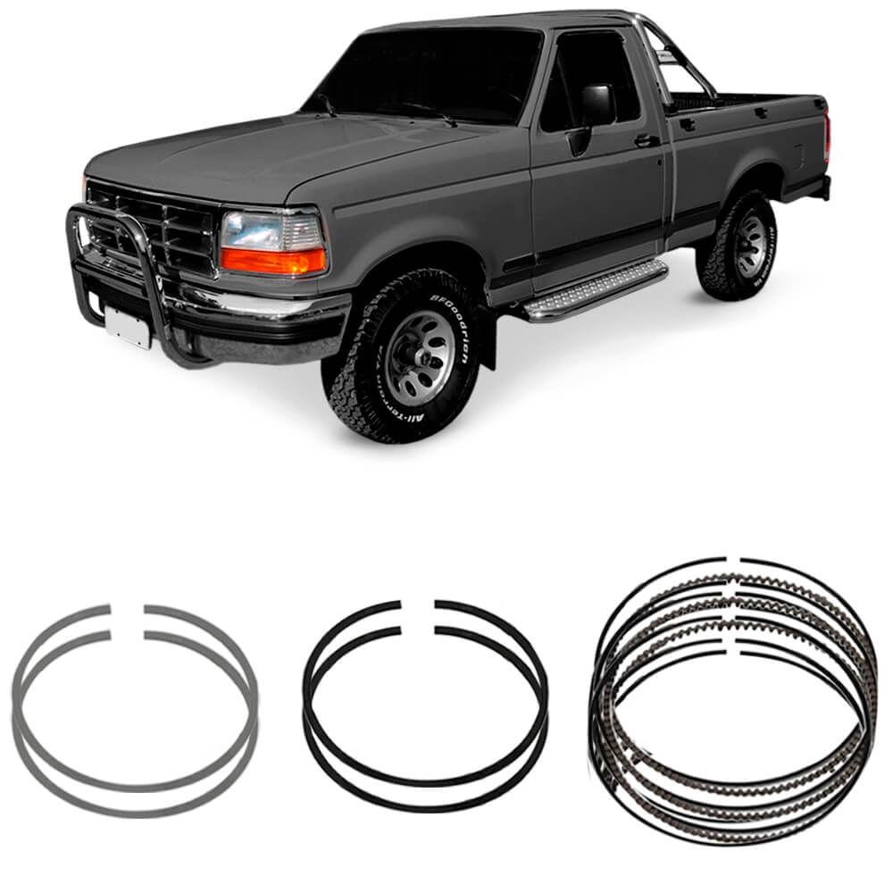 Jogo Anel Segmento Ford F1000 2.5 96 a 98 Metal Leve