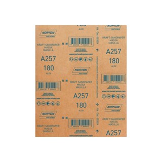 Lixa Norton para Parede 22,5X27,5cm Gramatura Vermelho 180