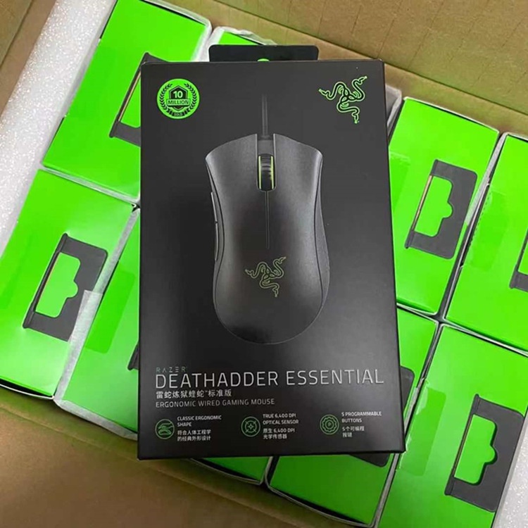 [Novo Razer Razer Razer Wired Game Mouse Purgatory Viper Standard Edition 6400DPI Computador USB Adequado Branco