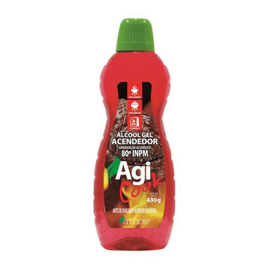 Álcool Gel 80° Acendedor 430g Agicook - Home & Living